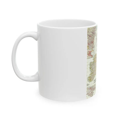 British Isles (1958) (Map) White Coffee Mug-Go Mug Yourself