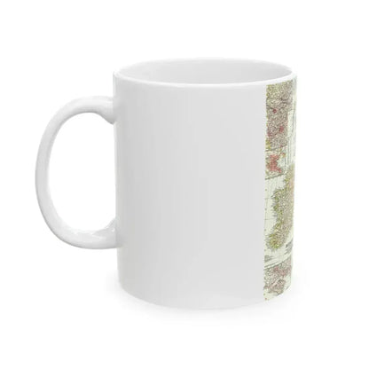 British Isles (1958) (Map) White Coffee Mug - Go Mug Yourself