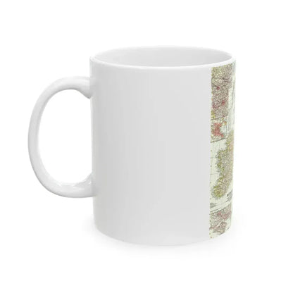 British Isles (1958) (Map) White Coffee Mug - Go Mug Yourself