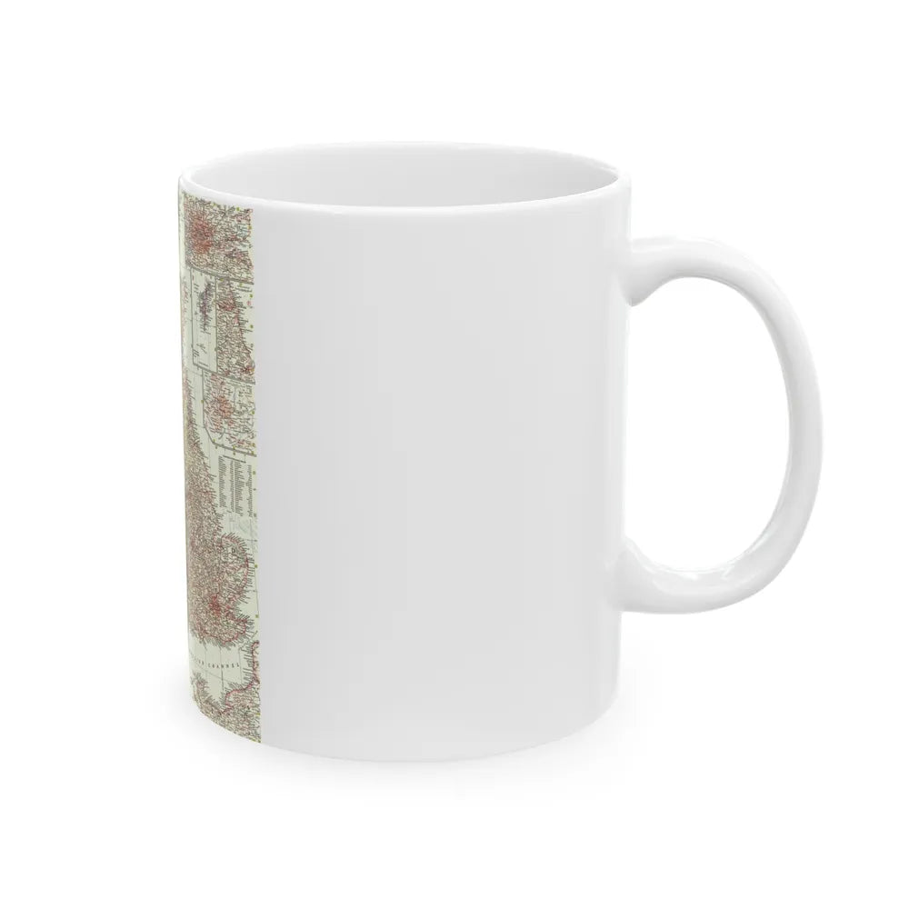 British Isles (1958) (Map) White Coffee Mug-Go Mug Yourself