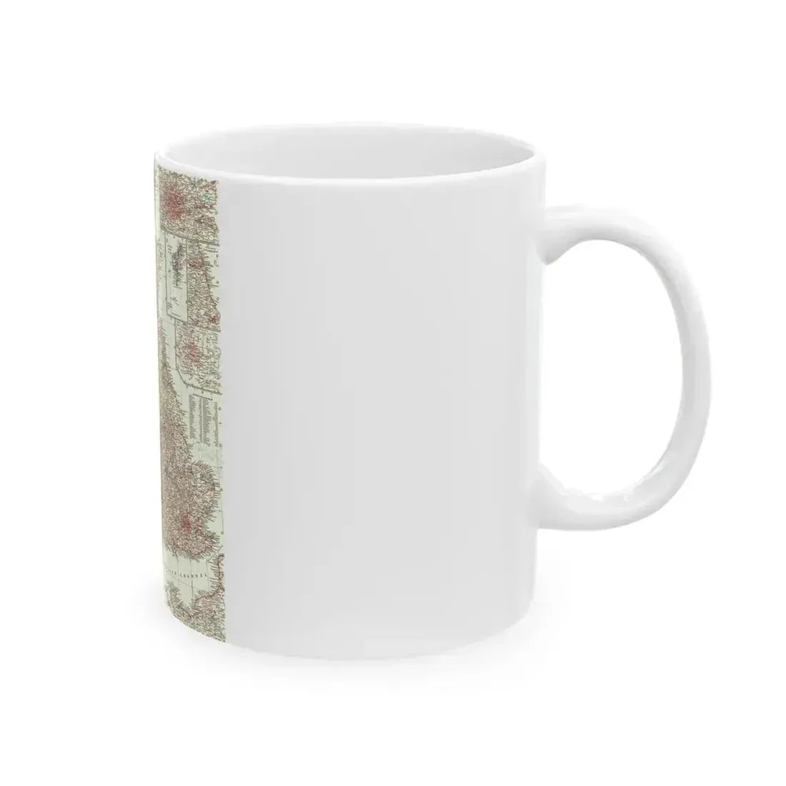 British Isles (1958) (Map) White Coffee Mug - Go Mug Yourself