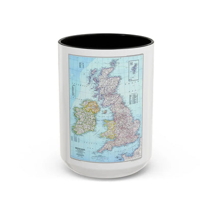 British Isles (1979) (Map) Accent Coffee Mug-15oz-Black-Go Mug Yourself