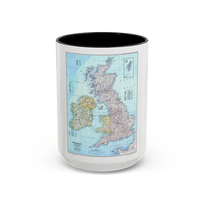 British Isles (1979) (Map) Accent Coffee Mug 15oz Black - Go Mug Yourself