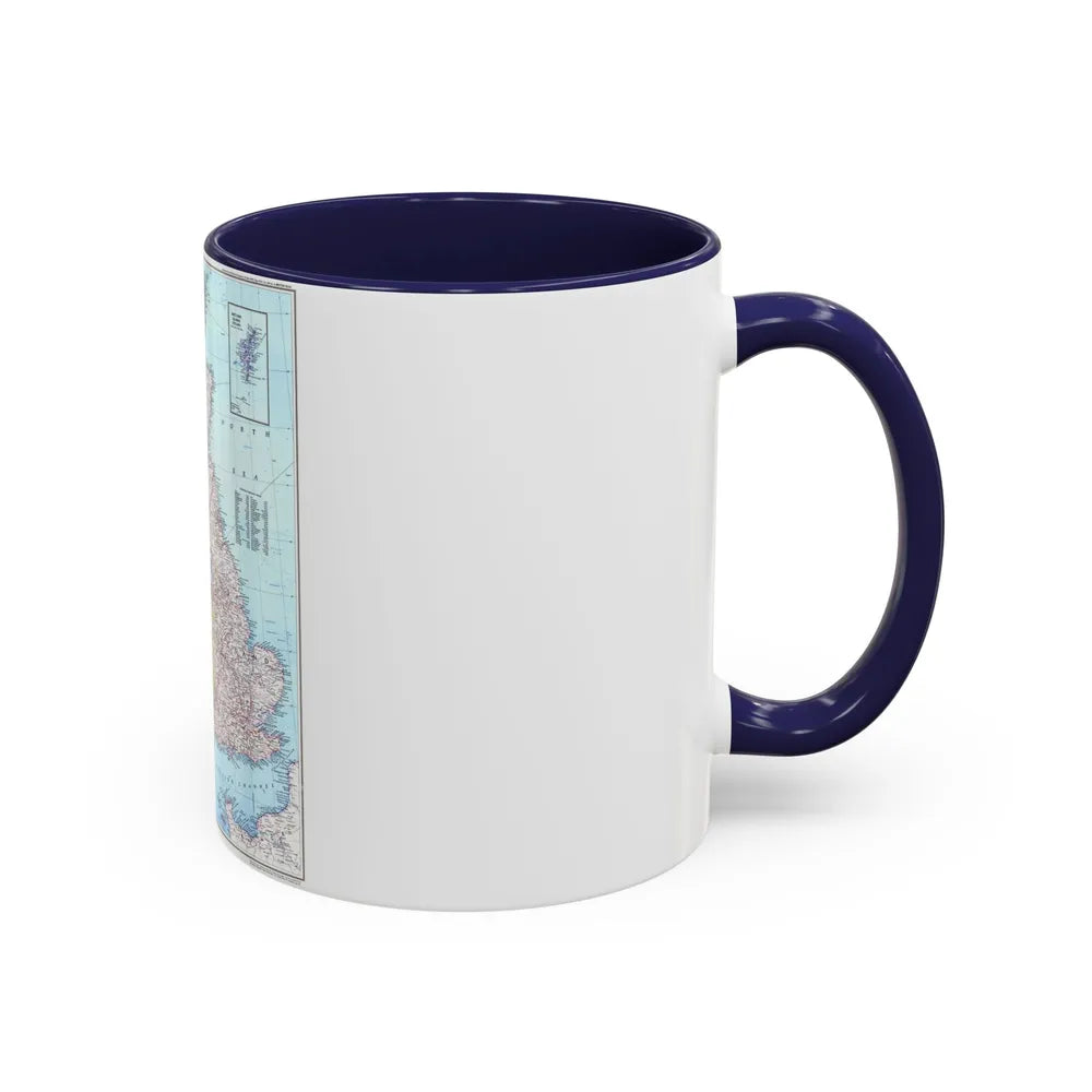 British Isles (1979) (Map) Accent Coffee Mug-Go Mug Yourself