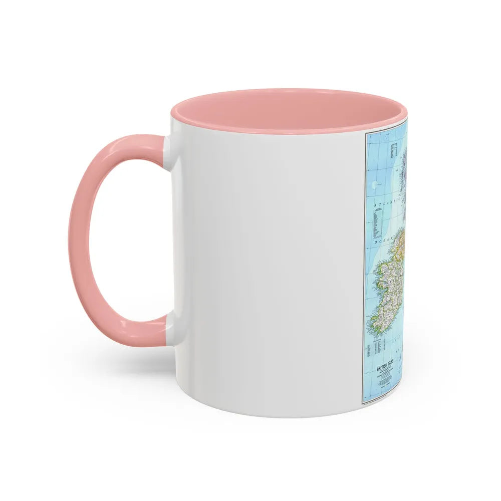 British Isles (1979) (Map) Accent Coffee Mug-Go Mug Yourself