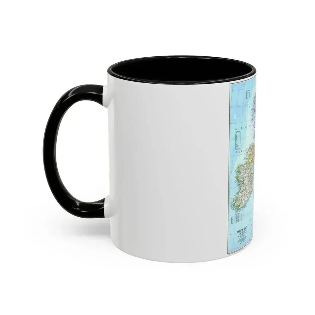 British Isles (1979) (Map) Accent Coffee Mug - Go Mug Yourself