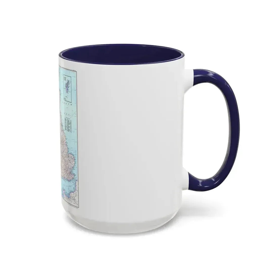 British Isles (1979) (Map) Accent Coffee Mug - Go Mug Yourself
