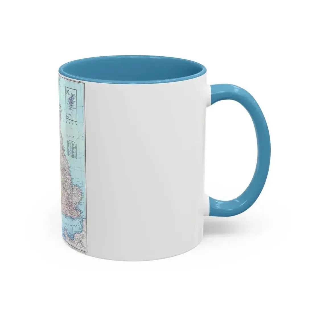 British Isles (1979) (Map) Accent Coffee Mug - Go Mug Yourself