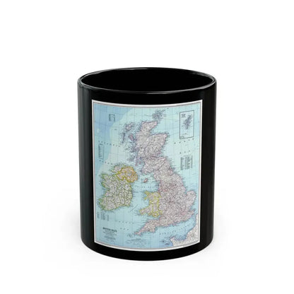 British Isles (1979) (Map) Black Coffee Mug 11oz - Go Mug Yourself