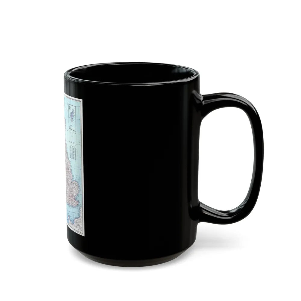 British Isles (1979) (Map) Black Coffee Mug-Go Mug Yourself