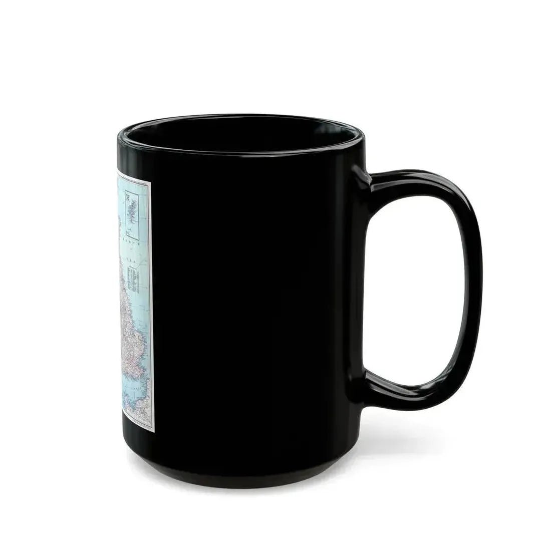 British Isles (1979) (Map) Black Coffee Mug - Go Mug Yourself