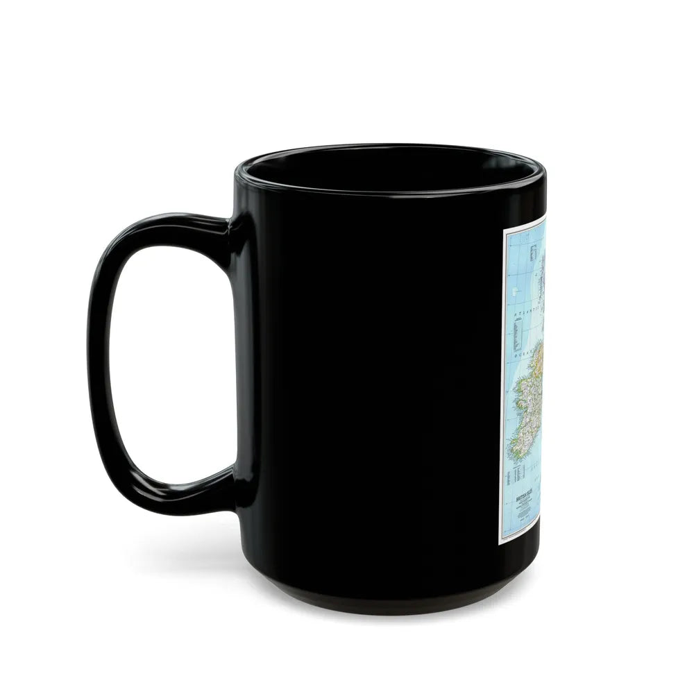 British Isles (1979) (Map) Black Coffee Mug-Go Mug Yourself