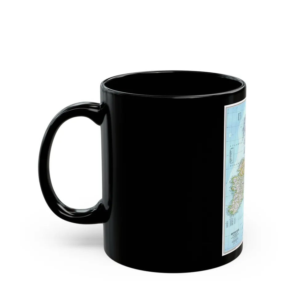 British Isles (1979) (Map) Black Coffee Mug-Go Mug Yourself