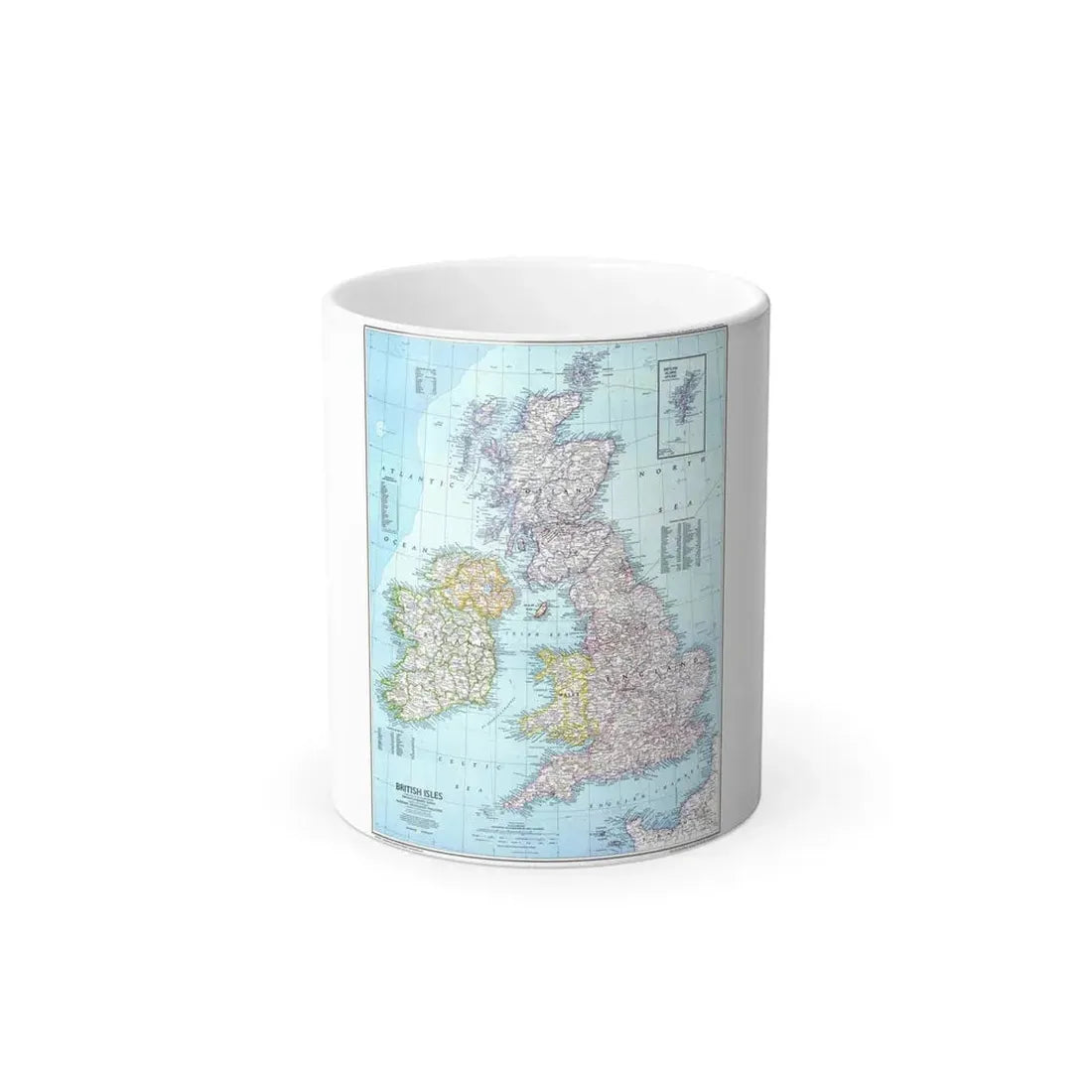 British Isles (1979) (Map) Color Changing Mug 11oz Default Title - Go Mug Yourself