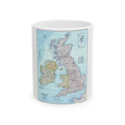 British Isles (1979) (Map) White Coffee Mug-11oz-Go Mug Yourself