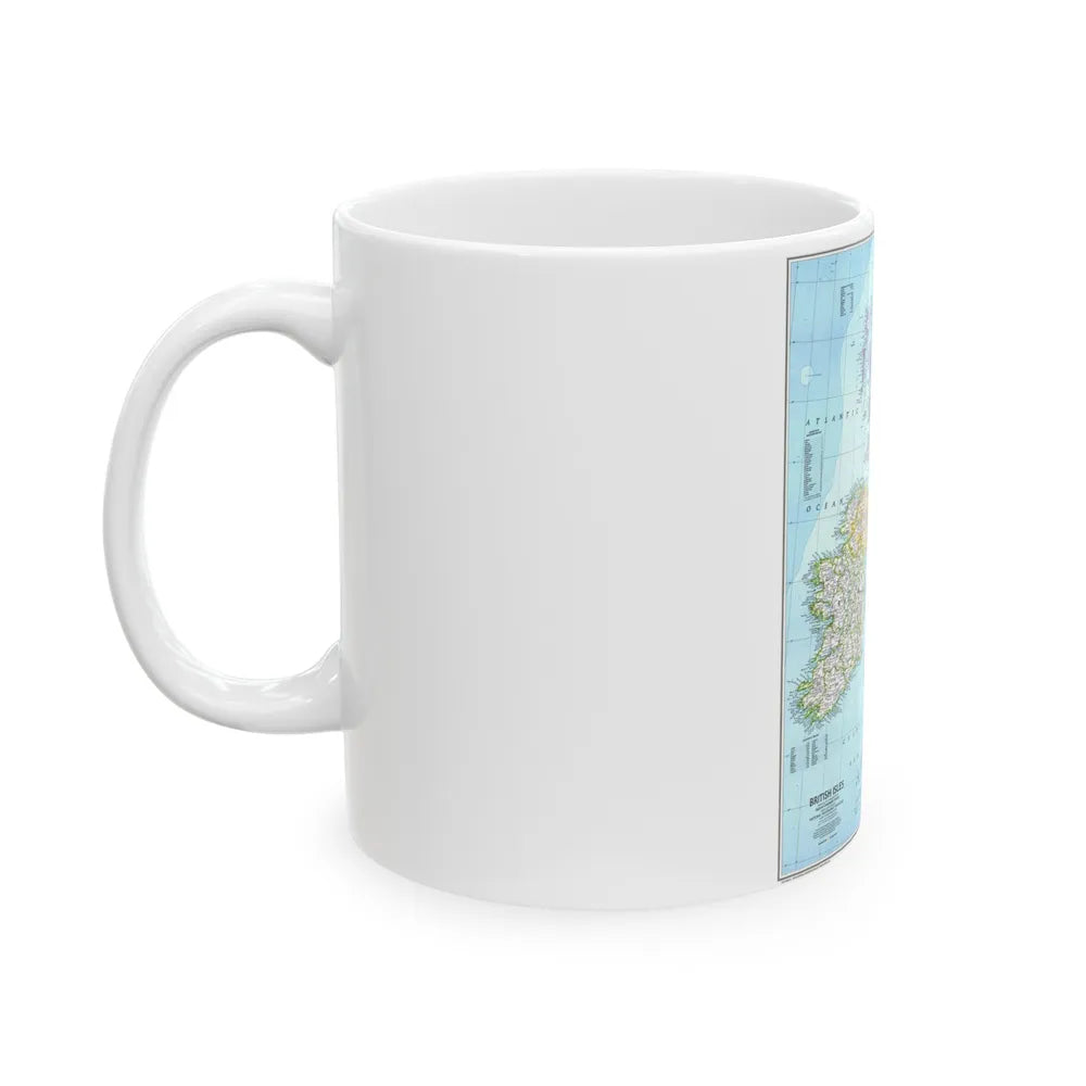 British Isles (1979) (Map) White Coffee Mug-Go Mug Yourself