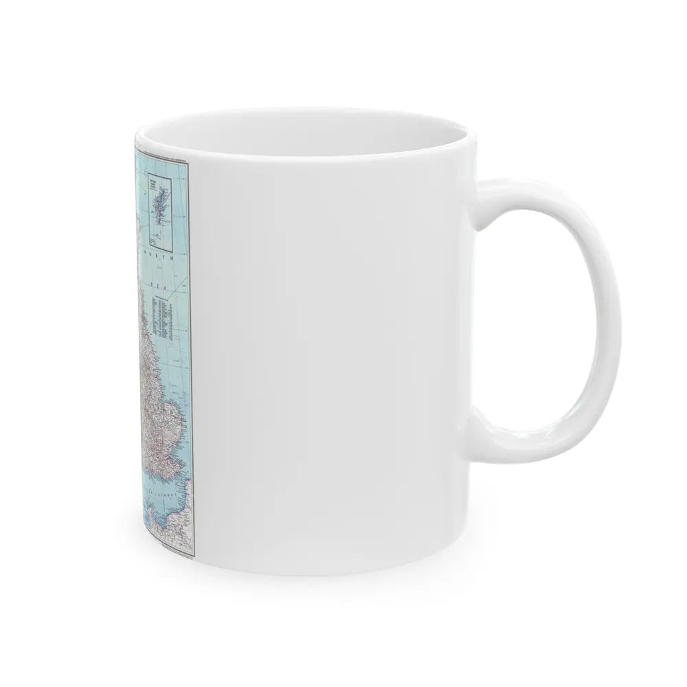 British Isles (1979) (Map) White Coffee Mug-Go Mug Yourself