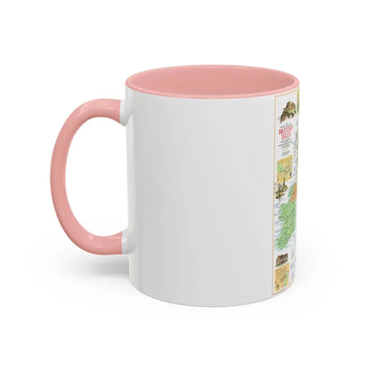 British Isles - A Traveller's Map 1 (1974) (Map) Accent Coffee Mug - Go Mug Yourself