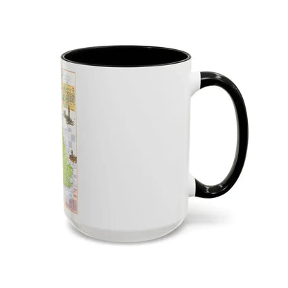 British Isles - A Traveller's Map 1 (1974) (Map) Accent Coffee Mug - Go Mug Yourself