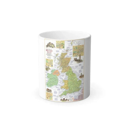 British Isles - A Traveller's Map 1 (1974) (Map) Color Changing Mug 11oz Default Title - Go Mug Yourself