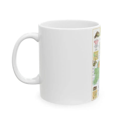 British Isles - A Traveller's Map 1 (1974) (Map) White Coffee Mug - Go Mug Yourself