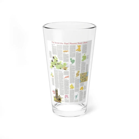British Isles - A Traveller's Map 2 (1974) (Map) Pint Glass 16oz 16oz - Go Mug Yourself