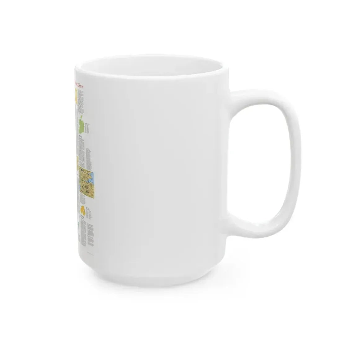 British Isles - A Traveller's Map 2 (1974) (Map) White Coffee Mug - Go Mug Yourself