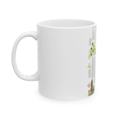 British Isles - A Traveller's Map 2 (1974) (Map) White Coffee Mug - Go Mug Yourself