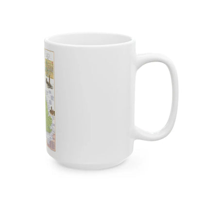 British Isles - A Traveller's Map 1 (1974) (Map) White Coffee Mug-Go Mug Yourself