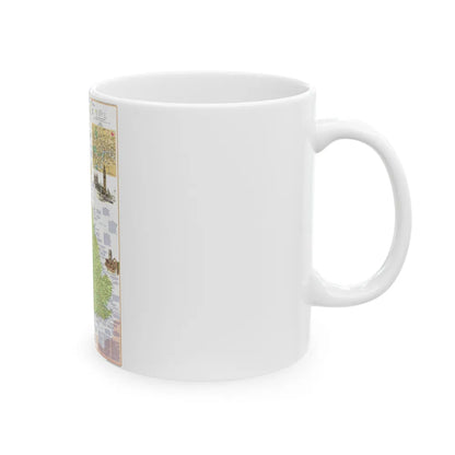 British Isles - A Traveller's Map 1 (1974) (Map) White Coffee Mug-Go Mug Yourself