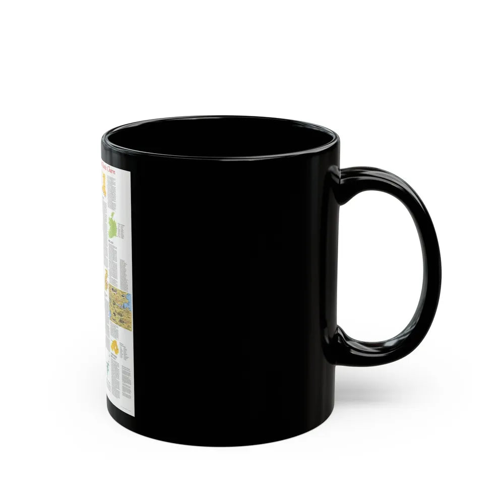 British Isles - A Traveller's Map 2 (1974) (Map) Black Coffee Mug-Go Mug Yourself