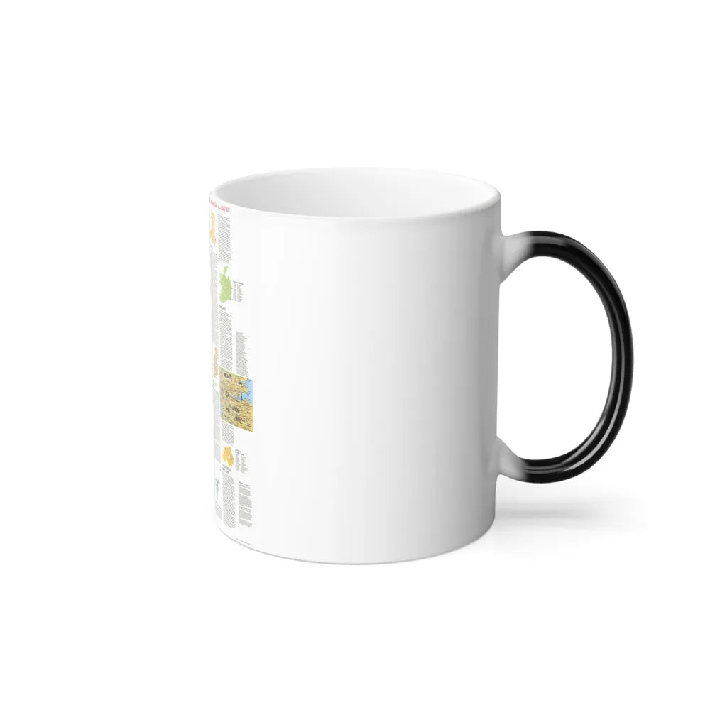 British Isles - A Traveller's Map 2 (1974) (Map) Color Changing Mug 11oz-Go Mug Yourself