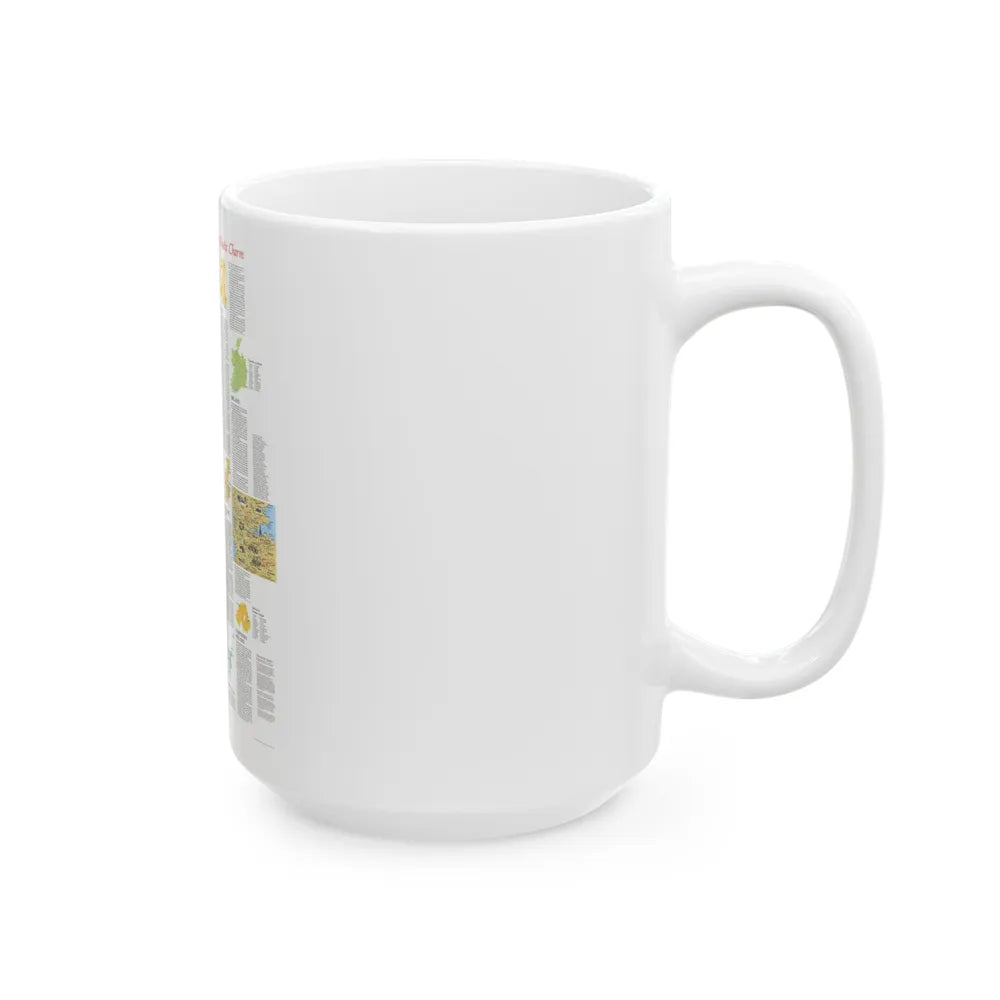 British Isles - A Traveller's Map 2 (1974) (Map) White Coffee Mug-Go Mug Yourself