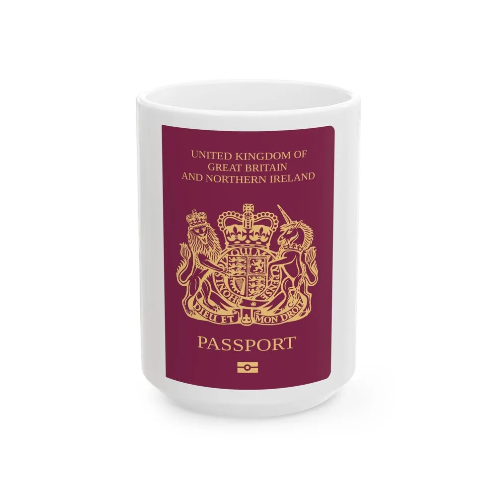 British National (Overseas) Passport - White Coffee Mug-15oz-Go Mug Yourself