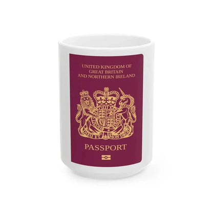 British National (Overseas) Passport - White Coffee Mug 15oz - Go Mug Yourself