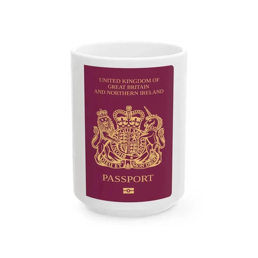 British National (Overseas) Passport - White Coffee Mug 15oz - Go Mug Yourself