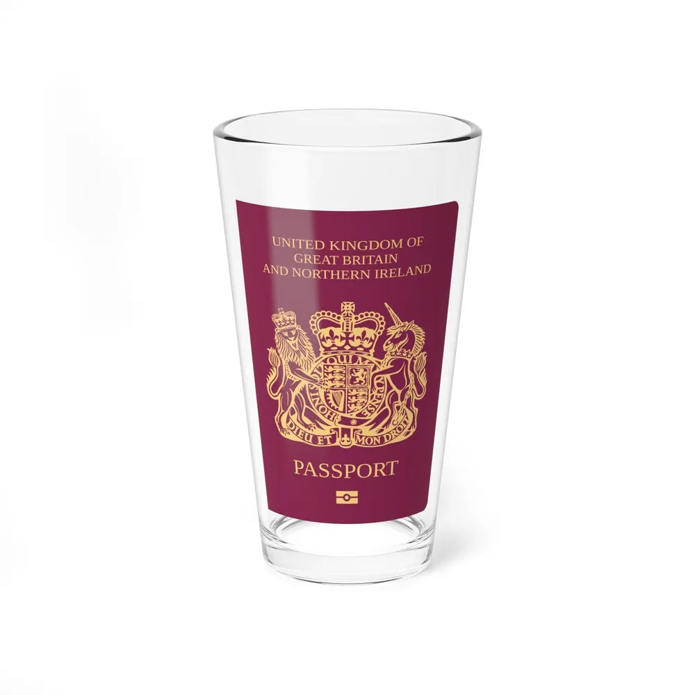 British National Passport - Pint Glass 16oz-16oz-Go Mug Yourself