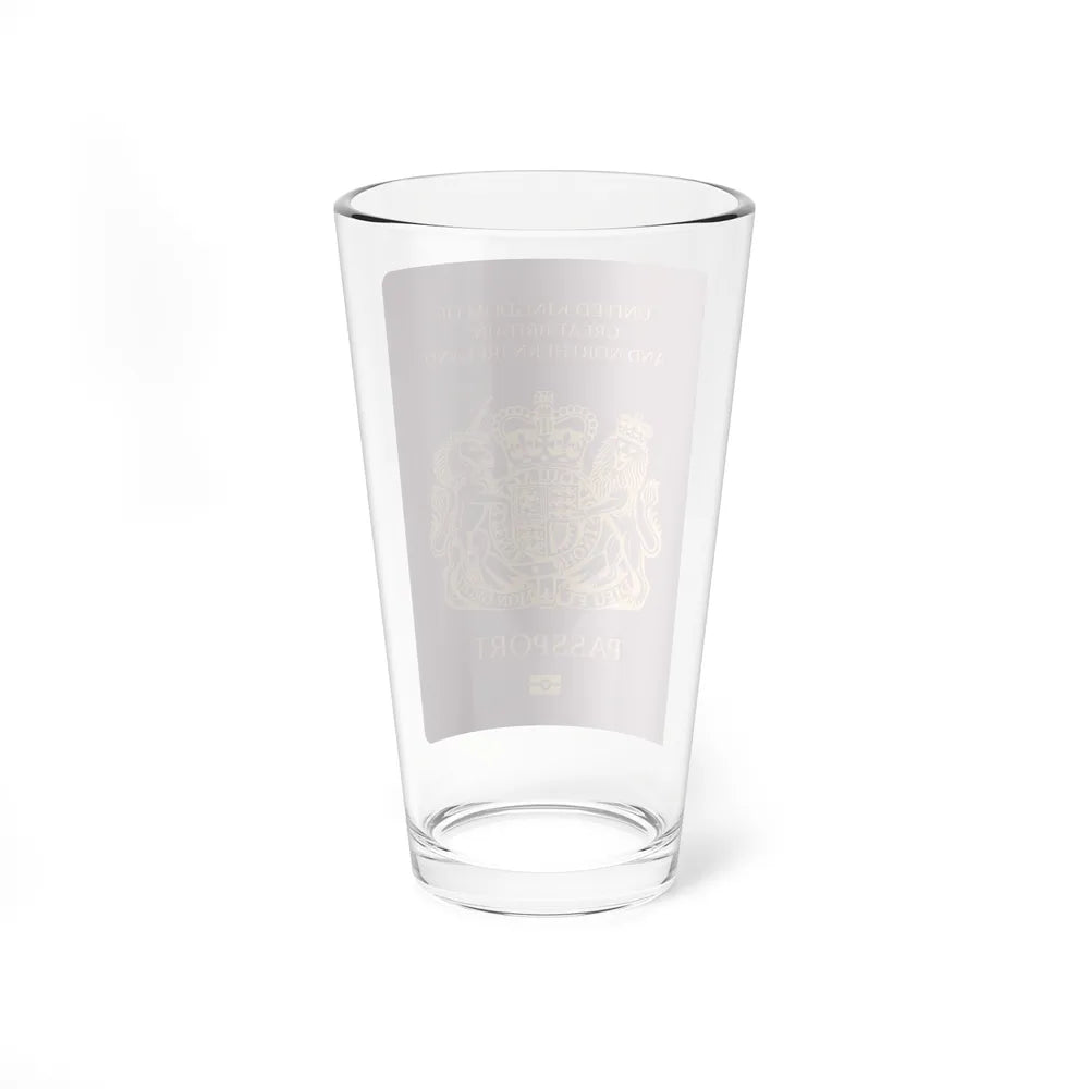 British National Passport - Pint Glass 16oz-Go Mug Yourself