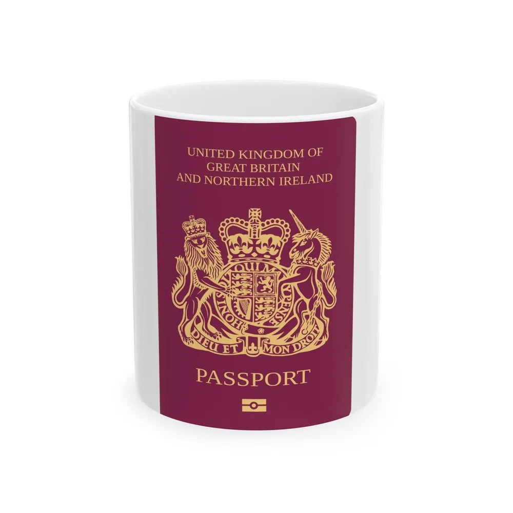 British National Passport - White Coffee Mug-11oz-Go Mug Yourself