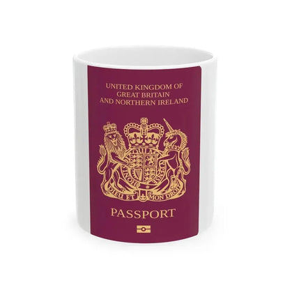 British National Passport - White Coffee Mug 11oz - Go Mug Yourself