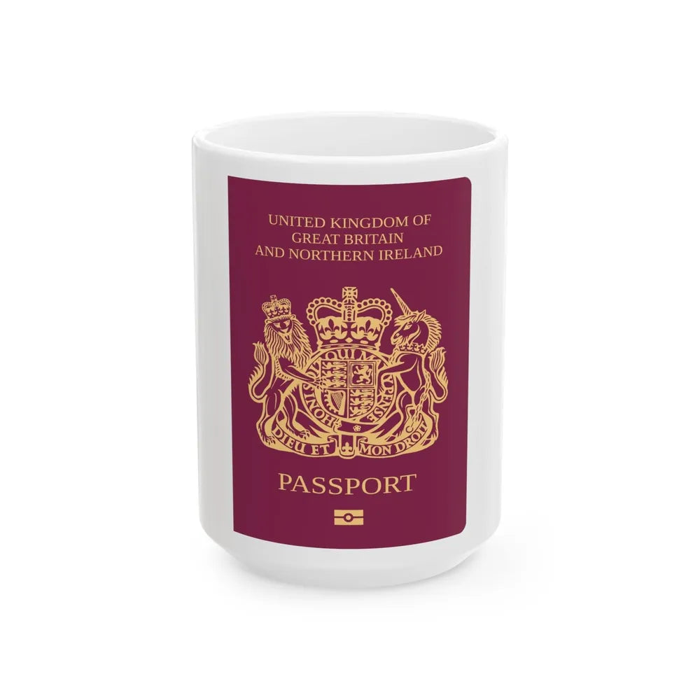 British National Passport - White Coffee Mug-15oz-Go Mug Yourself