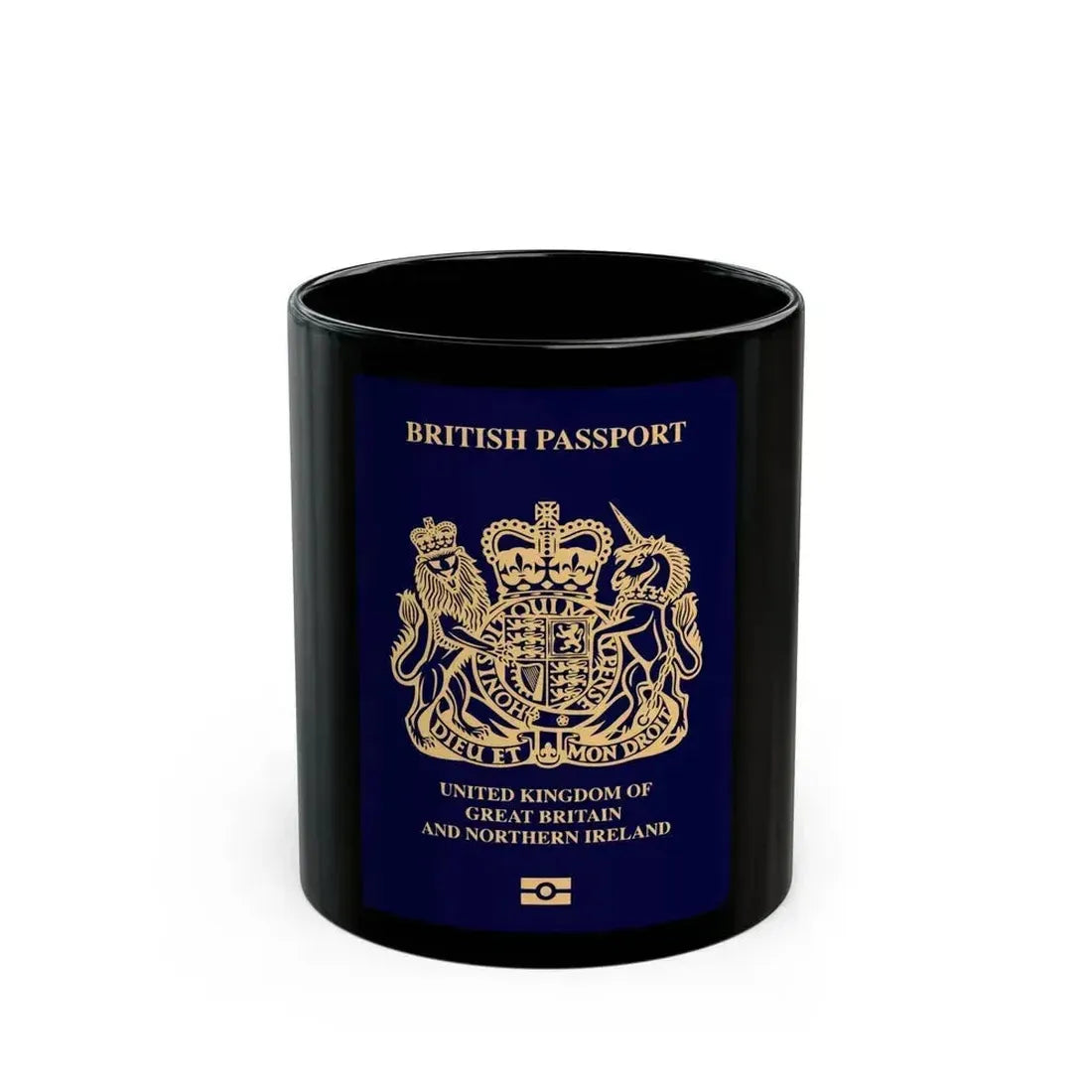 British Passport 2020 - Black Coffee Mug 11oz - Go Mug Yourself