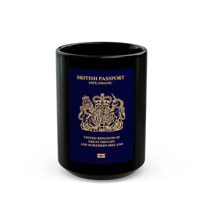 British Passport 2020 (Diplomatic) - Black Coffee Mug-15oz-Go Mug Yourself