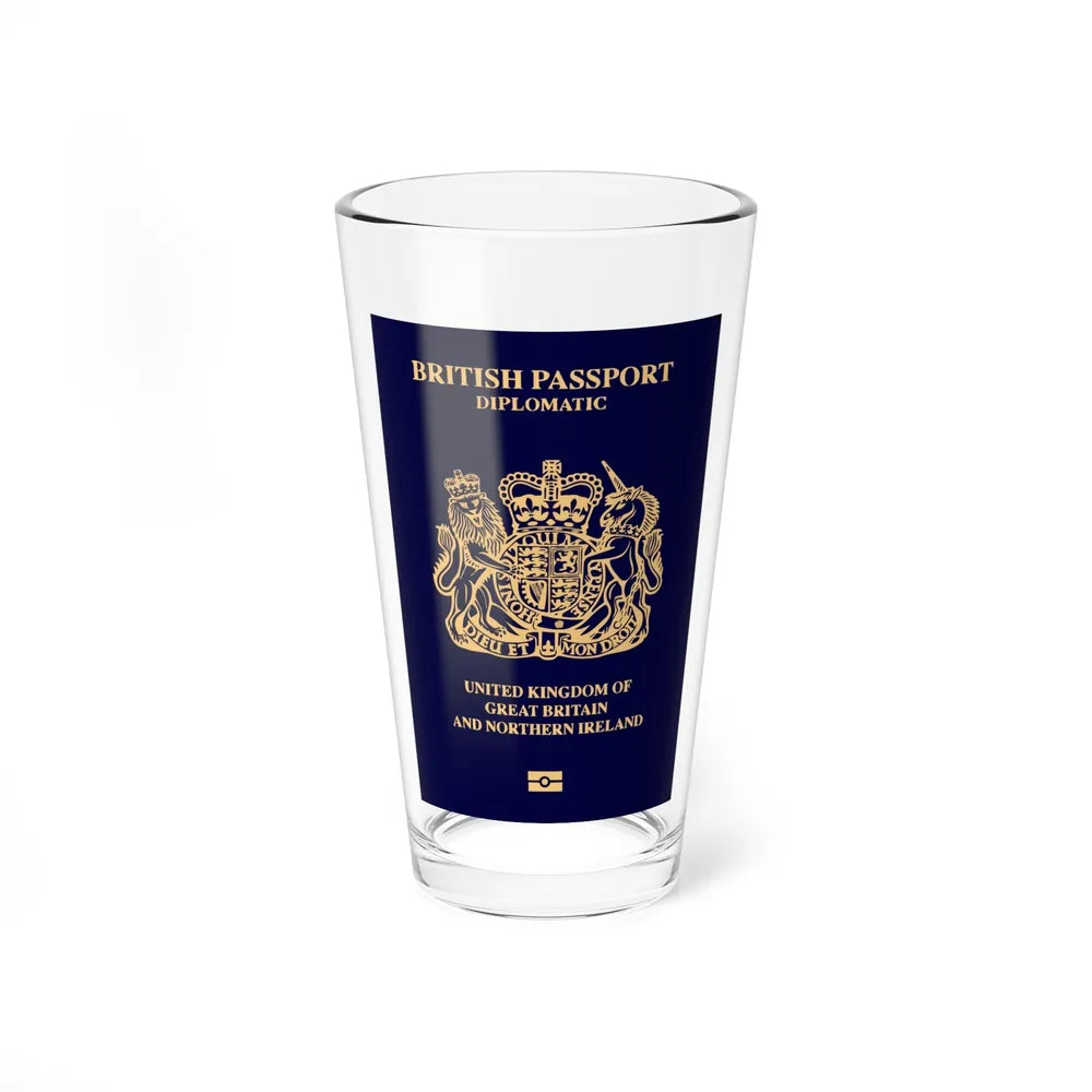 British Passport 2020 (Diplomatic) - Pint Glass 16oz-16oz-Go Mug Yourself