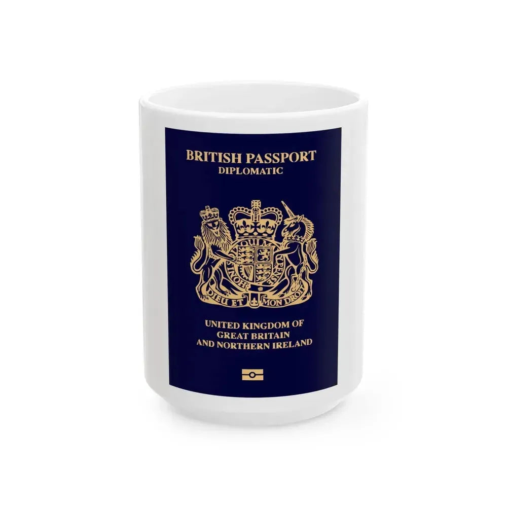 British Passport 2020 (Diplomatic) - White Coffee Mug 15oz - Go Mug Yourself