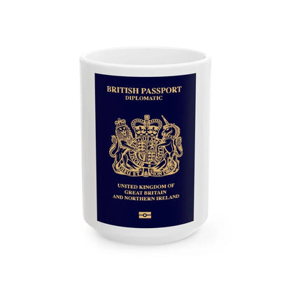 British Passport 2020 (Diplomatic) - White Coffee Mug-15oz-Go Mug Yourself