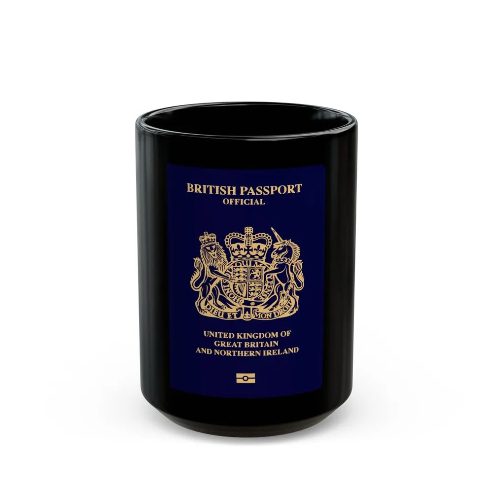 British Passport 2020 (Official) - Black Coffee Mug-15oz-Go Mug Yourself