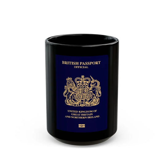 British Passport 2020 (Official) - Black Coffee Mug-15oz-Go Mug Yourself