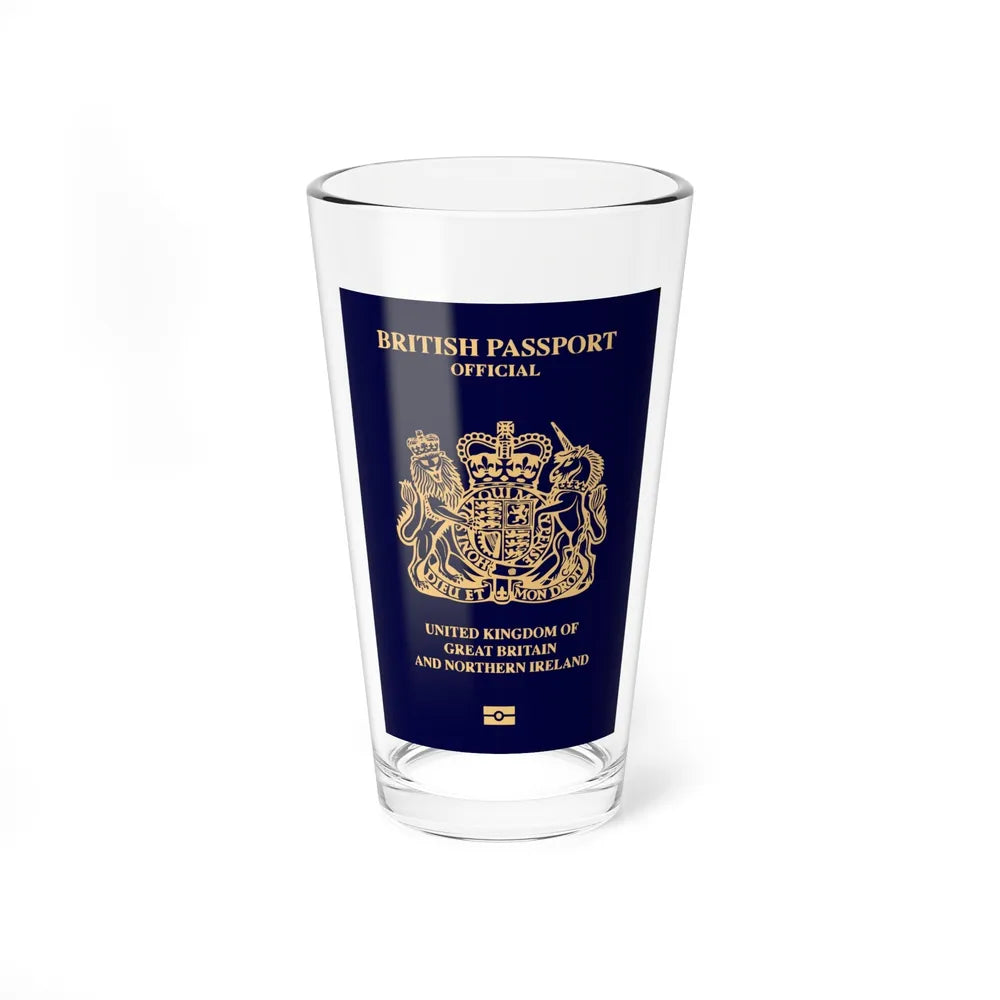 British Passport 2020 (Official) - Pint Glass 16oz-16oz-Go Mug Yourself