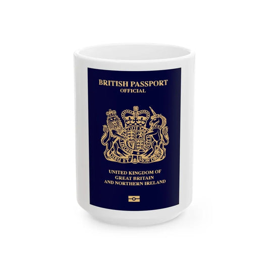 British Passport 2020 (Official) - White Coffee Mug-15oz-Go Mug Yourself